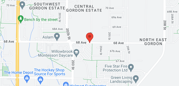 map of 83 20350 68 AVENUE